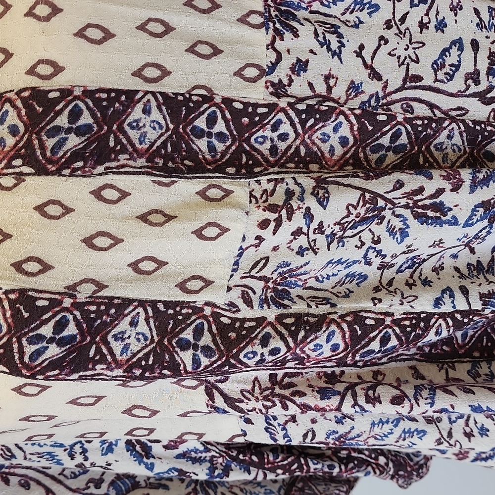 Free people sz S Print short sleeve top E33 - Picture 2 of 8